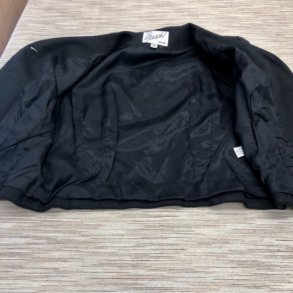Scaasi Black Whimsygoth Y2k Corsett Lace Jacket - Picture 8 of 16